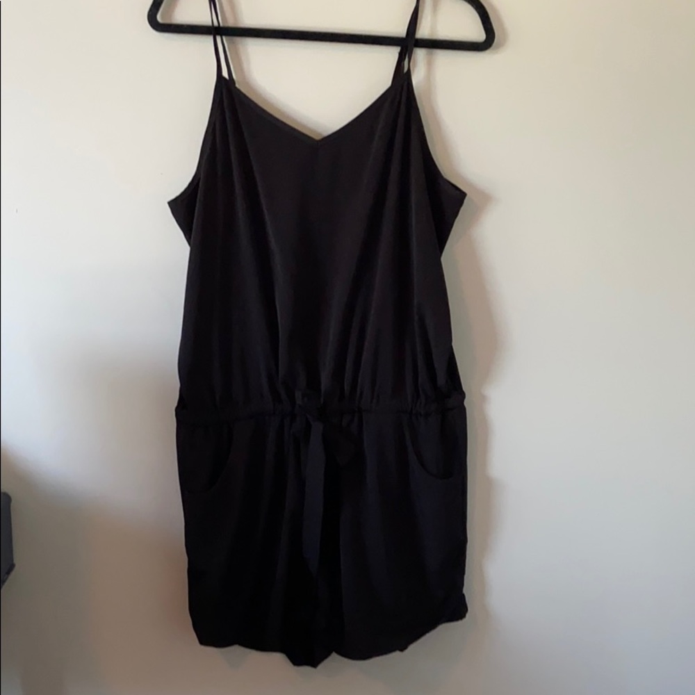 Black jcrew romper